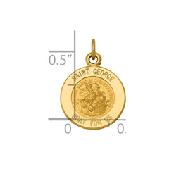14k Saint George Medal Charm - 2