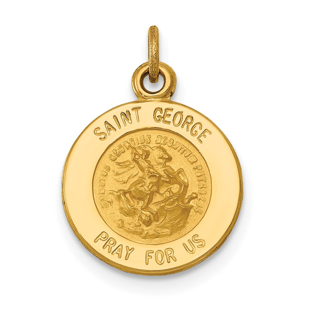 14k Saint George Medal Charm - 2
