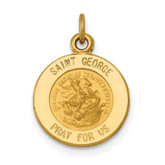 14k Saint George Medal Charm - 2