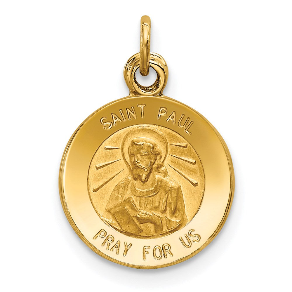 14k Saint Paul Medal Charm - 2