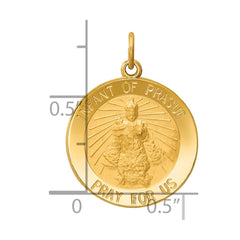 14k Infant of Prague Medal Charm - 2