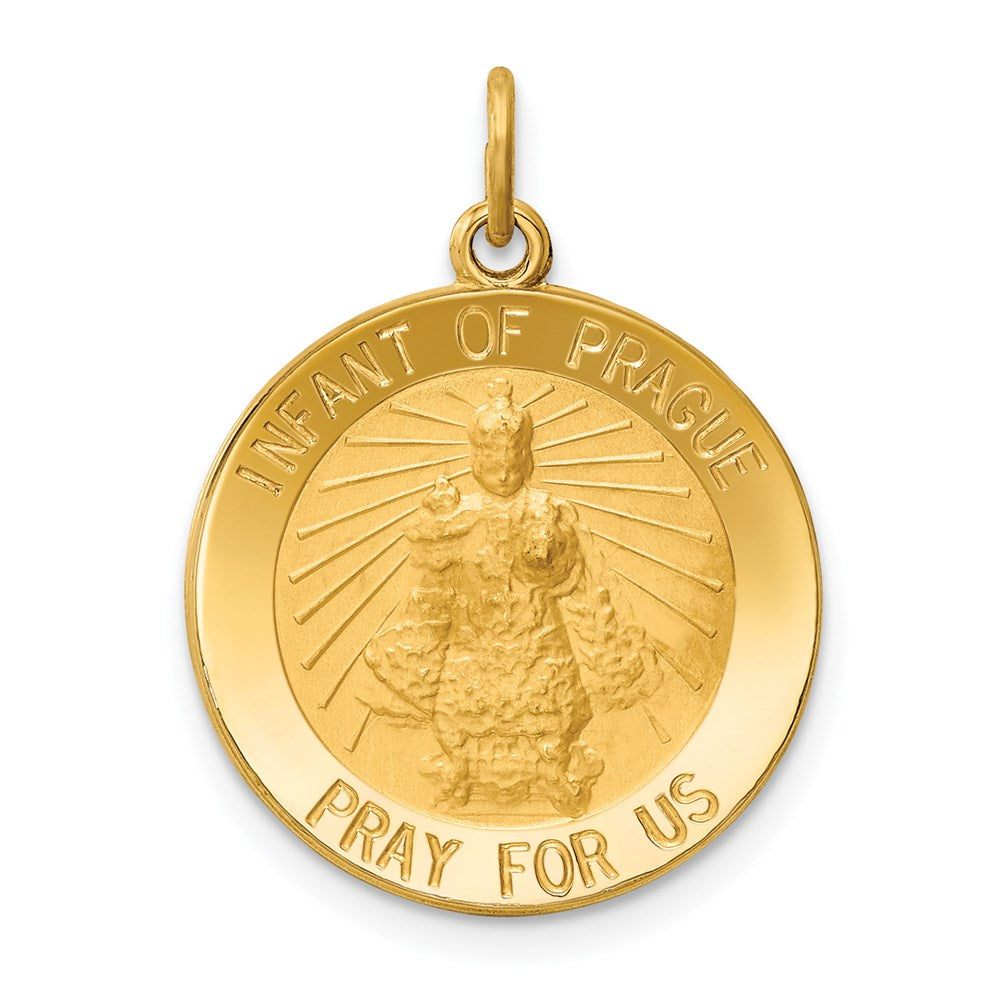 14k Infant of Prague Medal Charm - 2