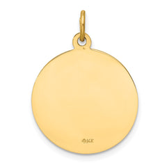 14k Our Lady of Mt. Carmel Medal Charm - 2