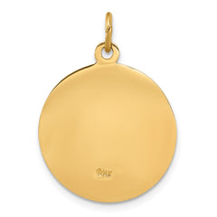 14k Our Lady of Fatima Medal Pendant - 2