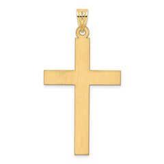 14k Polished .03ct. Diamond Cross Pendant