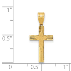 14K Laser Designed Cross - 4