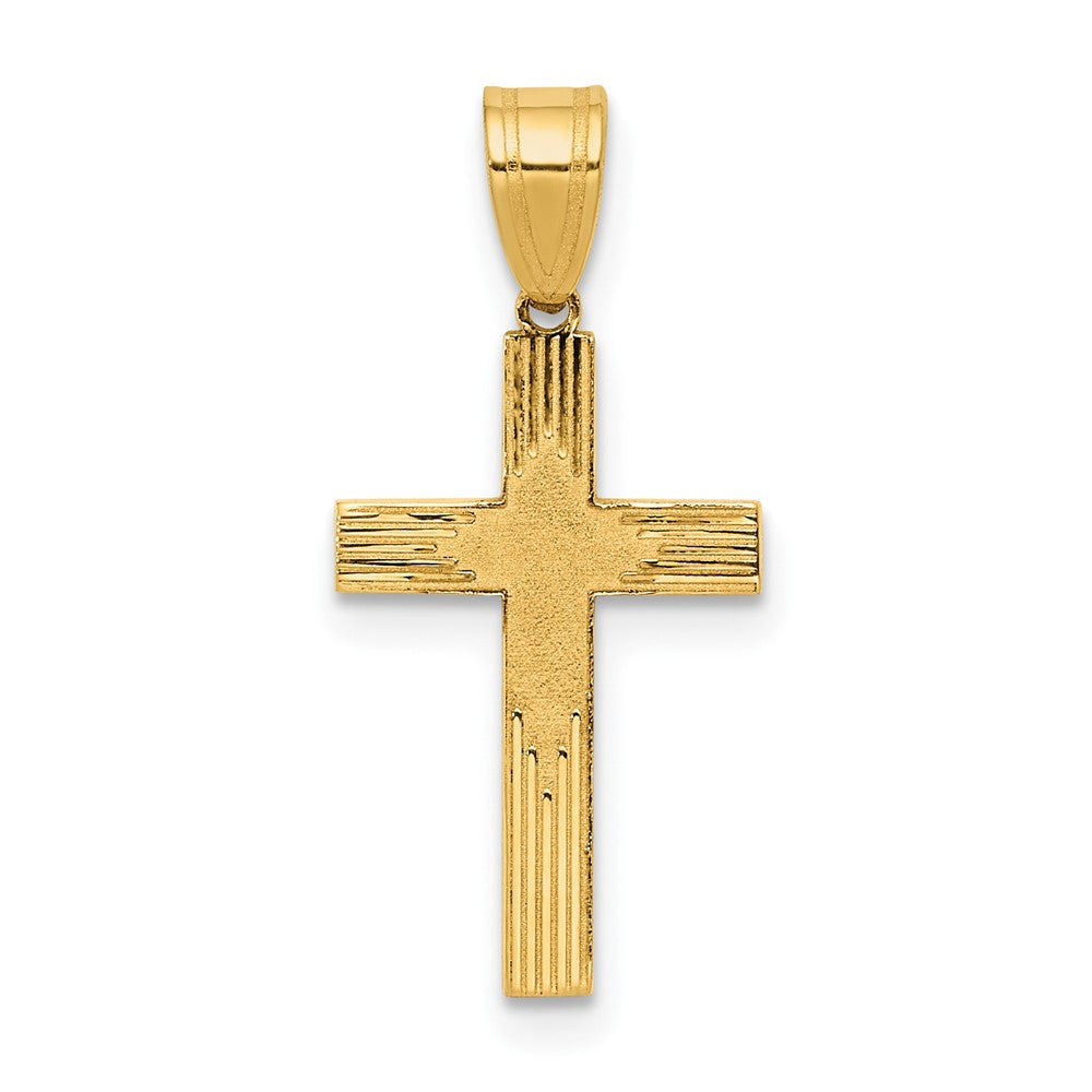 14K Laser Designed Cross - 4