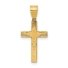 14K Laser Designed Cross - 4