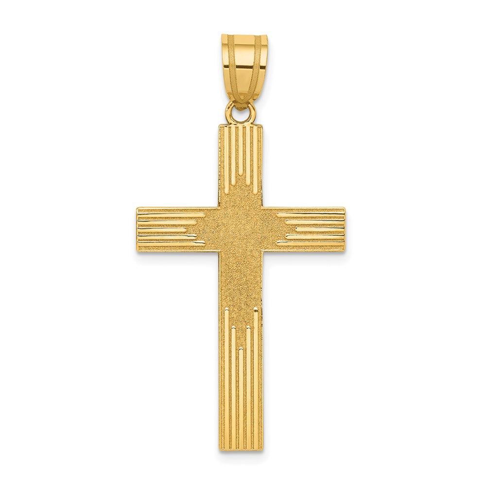 14K Laser Designed Cross - 3