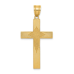 14K Laser Designed Cross - 3