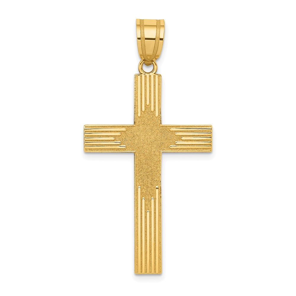14K Laser Designed Cross - 2
