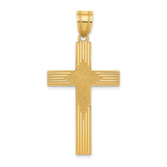 14K Laser Designed Cross - 2
