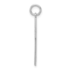 14K White Gold Laser Designed Cross Pendant - 6