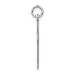 14K White Gold Laser Designed Cross Pendant - 4
