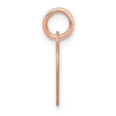 14k Rose Gold Heart Disc Charm - 13