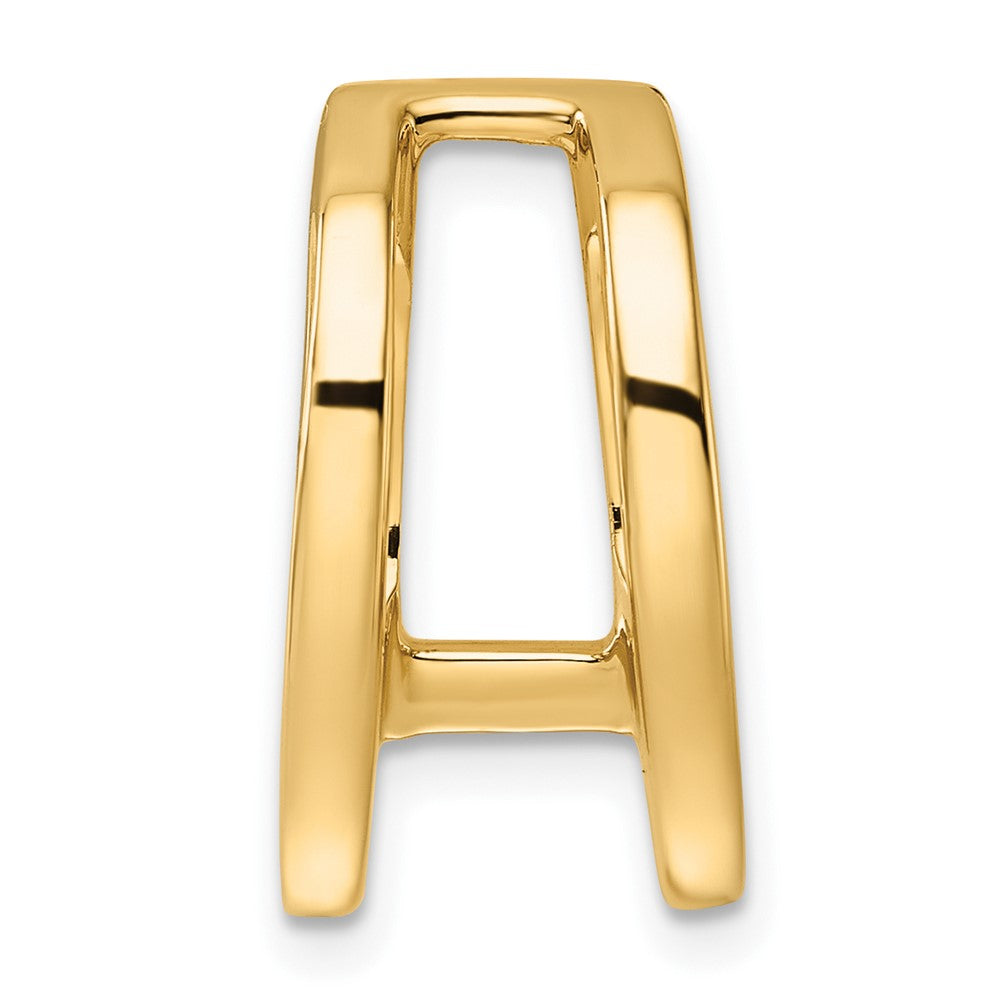 14k Holds 6mm Stone Slide Mounting Fits up to 6mm Regular/8mm Fancy or Reversible Omega - 2
