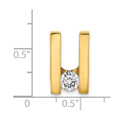 14k Complete A 5.25mm Diamond Slide Fits up to 6mm Regular/Fancy/Reversible Omega