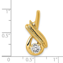 14k Complete 1/2 carat AA Diamond Slide Fits up to 8mm Regular/Fancy/Reversible Omega