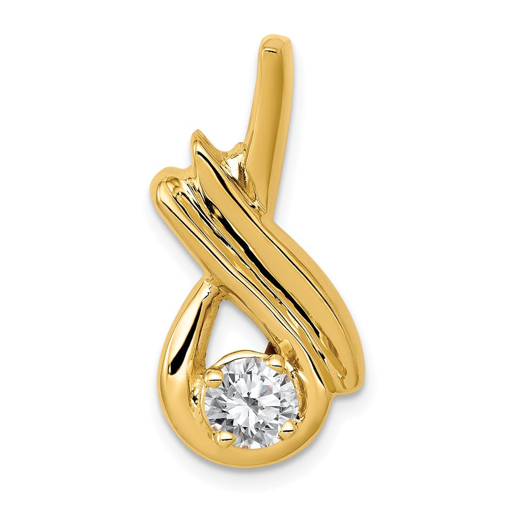14k Complete 1/2 carat AA Diamond Slide Fits up to 8mm Regular/Fancy/Reversible Omega