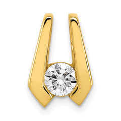 14k Complete A 4.5mm Diamond Slide Fits up to 2mm Regular/3mm Fancy or Reversible Omega