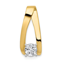 14k Peg-Set Diamond Slide Mounting Fits up to 6mm Regular/8mm Fancy or Reversible Omega - 3