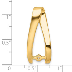 14k Peg-Set Diamond Slide Mounting Fits up to 6mm Regular/8mm Fancy or Reversible Omega - 3