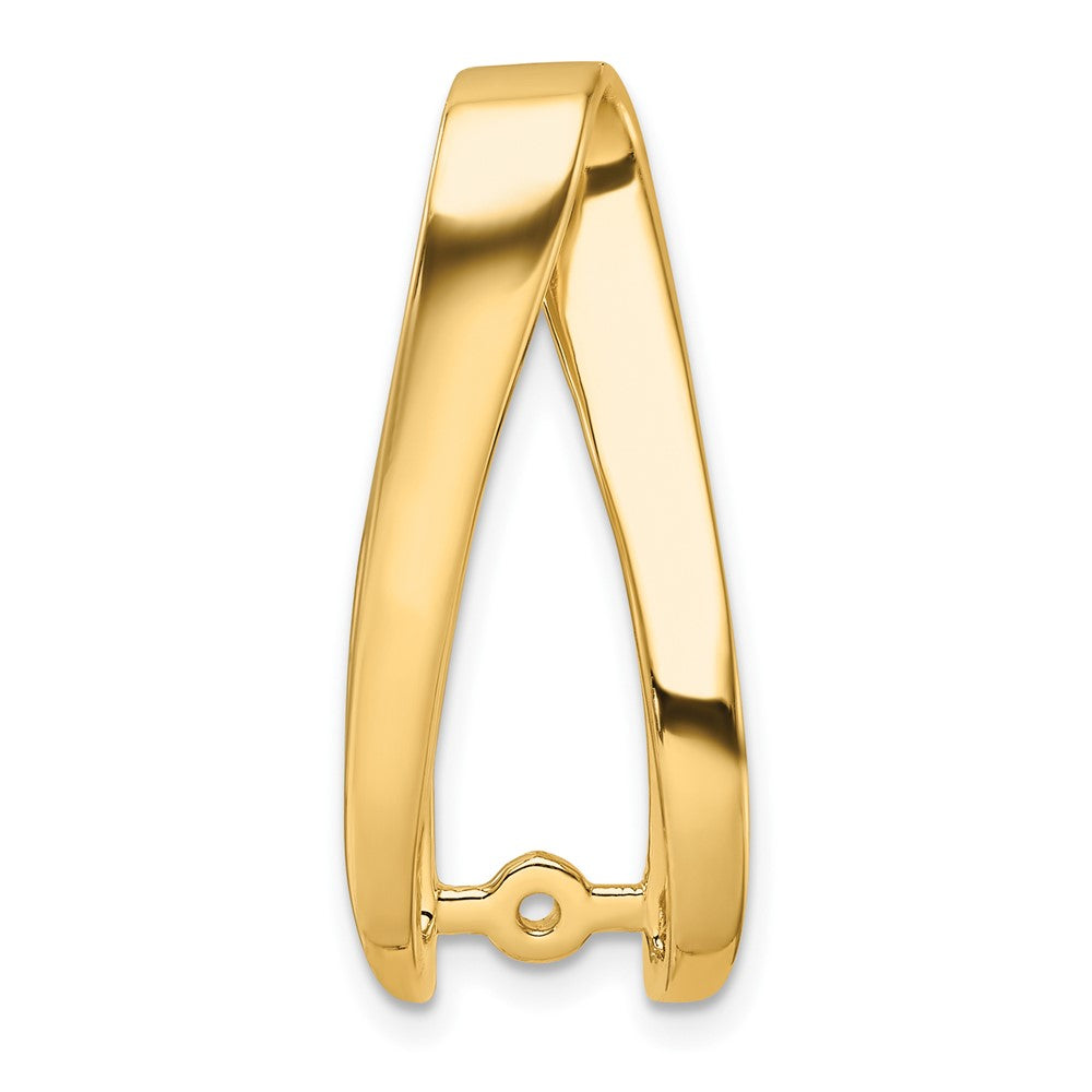 14k Peg-Set Diamond Slide Mounting Fits up to 6mm Regular/8mm Fancy or Reversible Omega - 3