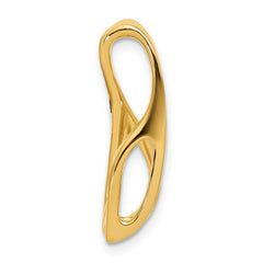 14k Peg-Set Diamond Slide Mounting Fits up to 4mm Regular/6mm Fancy or Reversible Omega - 2