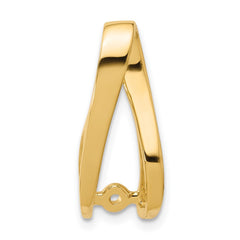14k Peg-Set Diamond Slide Mounting Fits up to 4mm Regular/6mm Fancy or Reversible Omega - 2