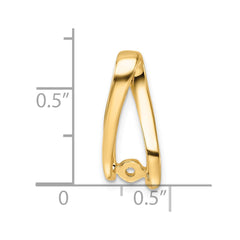 14k Peg-Set Diamond Slide Mounting Fits up to 2mm Regular/6mm Fancy or Reversible Omega - 2