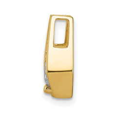 14k Complete AA 5.25mm Diamond Slide Fits up to 3mm Fancy or Reversible Omega Only