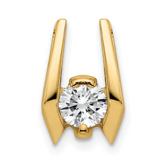 14k Complete A 4.75mm Diamond Slide Fits up to 3mm Fancy or Reversible Omega Only