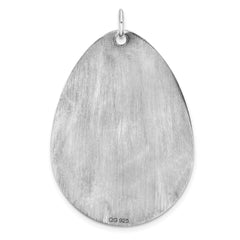 Sterling Silver Rhodium-plated Medical Jewelry Pendant - 9