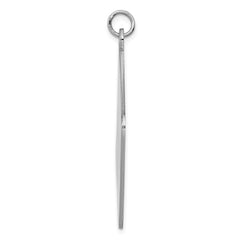Sterling Silver Rhodium-plated Medical Jewelry Pendant - 3