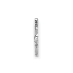 Sterling Silver Rhodium-plated Medical ID Plate - 12