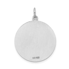 Sterling Silver Rhodium-plated Medical Jewelry Pendant - 12