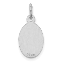 Sterling Silver Rhodium-plated Medical Jewelry Charm