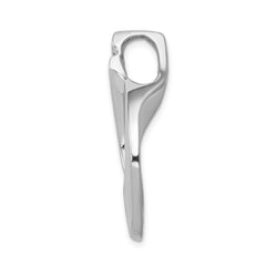 14k White Gold Complete 1/5 carat VS Diamond Slide Fits up to 6mm Regular/8mm Fancy or Reversible Omega