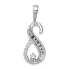 14k White Gold Peg-Set and Channel A Diamond Semi-Mount Slide Fits up to 4mm Regular/6mm Fancy or Reversible Omega