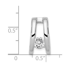 14k White Gold Complete VS 5.25mm Diamond Slide Fits up to 6mm Regular/8mm Fancy or Reversible Omega