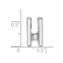 14k White Gold Holds 4.1mm Stone Slide Mounting Fits up to 4mm Regular/6mm Fancy or Reversible Omega