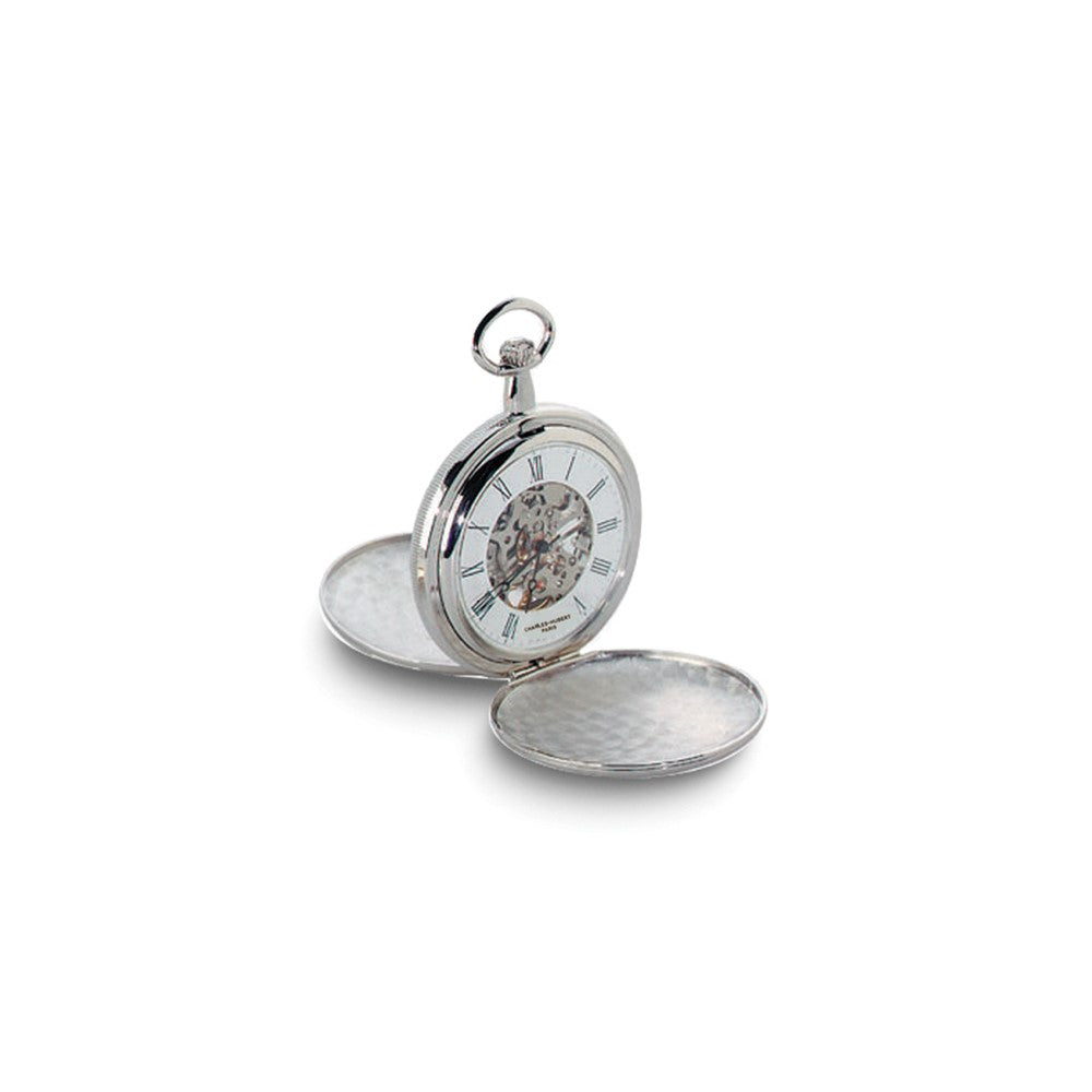 Charles Hubert Chrome-finish White Dial Pocket Watch - 7