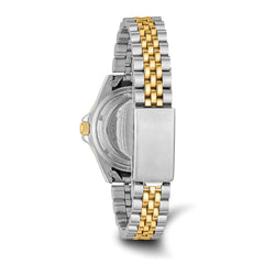 Ladies Charles Hubert Two-tone Stainless Steel Black Dial Watch - 3