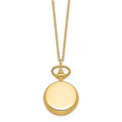 Ladies Charles Hubert Polished Gold-finish Brass Pendant Watch