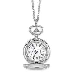 Ladies Charles Hubert Polished Chrome-finish Brass Pendant Watch
