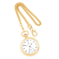 Charles Hubert IP-plated Stainless Open Face Pocket Watch - 3