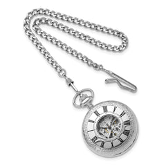 Charles Hubert Polished Brass Window Cover Pocket Watch