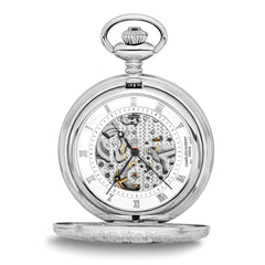 Charles Hubert Polished Brass Window Cover Pocket Watch