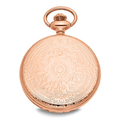 Charles Hubert Rose Gold-finish Brass Window Cover Pocket Watch
