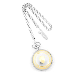 Charles Hubert Two-tone Gold-finish Double Cover Pocket Watch